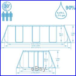 Bestway Above ground swimming pool steel 404x201x100cm+pump filter ladder 56441