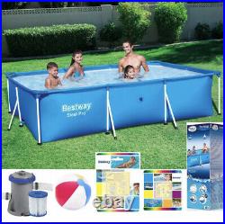 Bestway Family Pool 3m X 2m x 66cm Rectangle Pool Set Including Filter