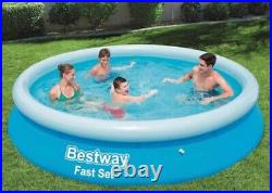 Bestway Fast Set Inflatable Pool Garden Above Ground Swimming Pool 12ft x 30in