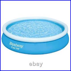 Bestway Fast Set Swimming Pool Above Ground Blue Inflatable 12ft x 30'', 5377L