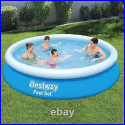 Bestway Fast Set Swimming Pool Above Ground Blue Inflatable 12ft x 30'', 5377L