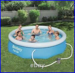 Bestway Fast Set Swimming Pool Round Inflatable Above Ground With Filter Pump