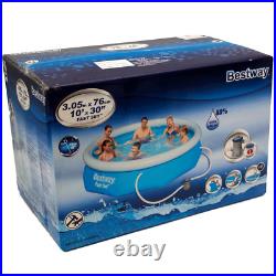 Bestway Fast set 10 3.05m PVC Swimming Pool with Filter Pump