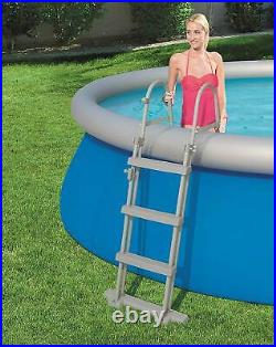 Bestway FlowClear 42 inch Metal Frame Pool Step Ladder For Above Ground Swimming