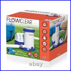 Bestway Flowclear 2500 Gph Above Ground Swimming Pool Water Filter Pump 58392e