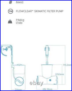 Bestway Flowclear Skimatic 58462 Above-Ground Pool Filter Pump