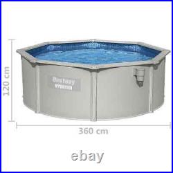 Bestway Hydrium Above Ground Frame Pool Swimming with Filter Pump Round vidaXL