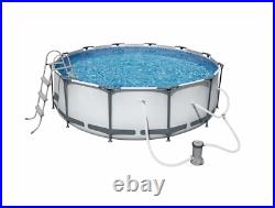 Bestway Hydro force 12ft Steel Above Ground Pool with Pump and Ladder- EZ set up
