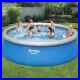 Bestway Inflatable Swimming Pool Set Above Ground Fast Round vidaXL