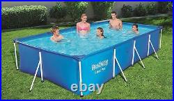Bestway Large 4m x 2m Steel Frame Above Ground Family Swimming Pool 13ft x 6.6ft