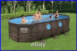 Bestway Large Swimming Pool 18ft X 9ft Limited Edition Rattan Design Last Ones