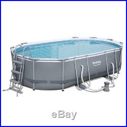 Bestway Pool Above-Ground 488x305x107 Oval Tarpaulin Pump Filter and Ladder