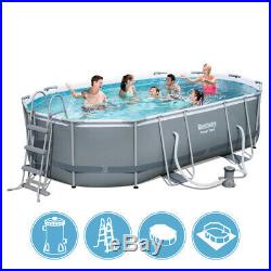 Bestway Pool Above-Ground 488x305x107cm with Pump Filter Sheeting & Ladder 56448