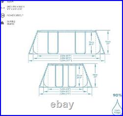 Bestway Power Steel 2.82m x 1.96m Above Ground Swimming Pool Set (For Parts)