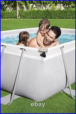 Bestway Power Steel 2.82m x 1.96m Rectangular Above Ground Swimming Pool Set