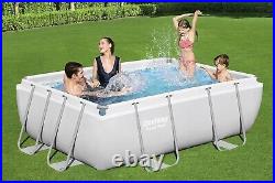 Bestway Power Steel 2.82m x 1.96m Rectangular Above Ground Swimming Pool Set