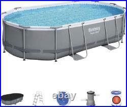 Bestway Power Steel 4.88m x 3.05m x 1.07m Oval Above Ground Pool Set (Open Box)