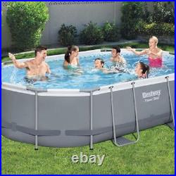 Bestway Power Steel 4.88m x 3.05m x 1.07m Oval Above Ground Pool Set (Open Box)