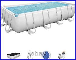 Bestway Power Steel 5.49m Rectangular Above Ground Swimming Pool with Sand Filter