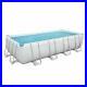 Bestway Power Steel 5.49m x 2.74m Rectangular Above Ground Swimming Pool Set