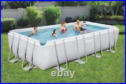 Bestway Power Steel 5.49m x 2.74m Rectangular Above Ground Swimming Pool Set