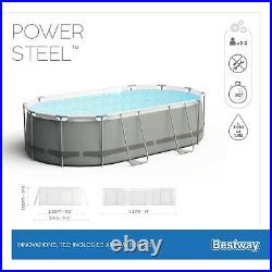 Bestway Power Steel Above Ground Swimming Pool 14ft (427x250x100cm) 2021 Mosaic