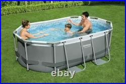 Bestway Power Steel Oval Swimming Pool Set 10'X6'7X33 Above Ground
