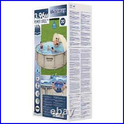 Bestway Power Steel Swimming Pool Set Above Ground with Canopy vidaXL