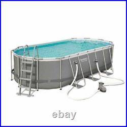 Bestway Power SteelT Oval 5.49m x 2.74m x 1.22m Pool with FlowclearT Filter Pump