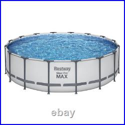 Bestway Round Steel Pro MAX Grey 16' x 48 Above Ground Swimming Pool