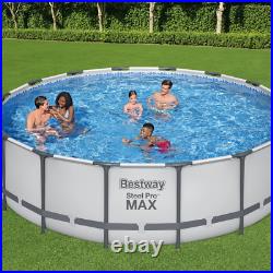 Bestway Round Steel Pro MAX Grey 16' x 48 Above Ground Swimming Pool