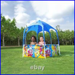 Bestway Splash in Shade Kids Spray Play Swimming Pool with UV Canopy