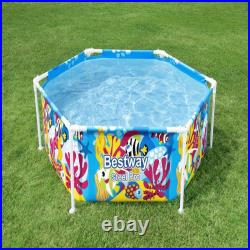 Bestway Splash in Shade Kids Spray Play Swimming Pool with UV Canopy