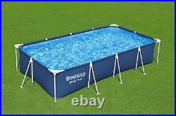 Bestway Steel Pro 13ft x 6ft Rectangular Outdoor Swimming Pool with Filter Pump