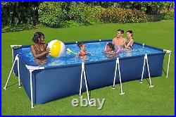 Bestway Steel Pro 13ft x 6ft Rectangular Outdoor Swimming Pool with Filter Pump