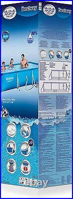 Bestway Steel Pro 3m x 2.01m x 66cm Rectangular Above Ground Pool Set (Open Box)