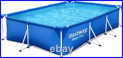 Bestway Steel Pro 9.10 ft Outdoor Swimming Pool, Above Ground Rectangular 3.00