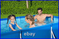 Bestway Steel Pro 9.10 ft Outdoor Swimming Pool, Above Ground Rectangular 3.00