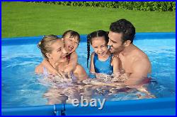 Bestway Steel Pro 9.10 ft Outdoor Swimming Pool, Above Ground Rectangular 3.00