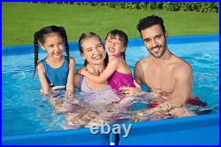 Bestway Steel Pro 9.10 ft Outdoor Swimming Pool, Above Ground Rectangular 3.00