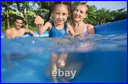 Bestway Steel Pro 9.10 ft Outdoor Swimming Pool, Above Ground Rectangular 3.00