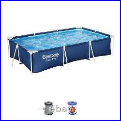 Bestway Steel Pro 9ft x 6ft Rectangular Outdoor Swimming Pool with Filter Pump