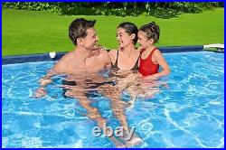 Bestway Steel Pro 9ft x 6ft Rectangular Outdoor Swimming Pool with Filter Pump