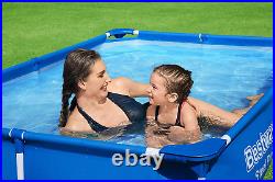 Bestway Steel Pro Above Ground, Splash Paddling Pool for Kids, Blue