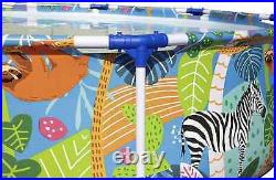 Bestway Steel Pro Colourful Zebra Design Round Family Swimming Pool BW56985