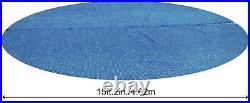 Bestway Steel Pro Frame Solar Pool Cover for Above Ground Pools, Blue, 16 Ft