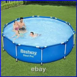 Bestway Steel Pro Large Family Swimming Pool Set 12' x 30 Above Ground Garden