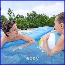 Bestway Steel Pro MAX Stone Wall Look Frame Pool Set with Filter Pump 549x122 cm