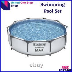 Bestway Steel Pro MAX Swimming Pool Large Family Summer Fun Garden Outdoor Party