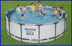 Bestway Steel Pro Max 14Ft 33in Big Round Frame Swimming Pool + Filter & Pump